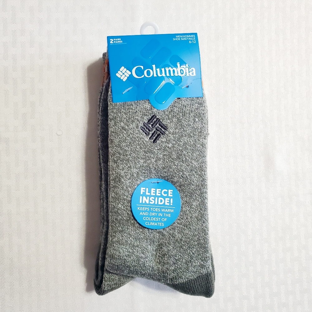Columbia Men's  Thermal  Fleece  Crew  Socks - Picture 2 of 10